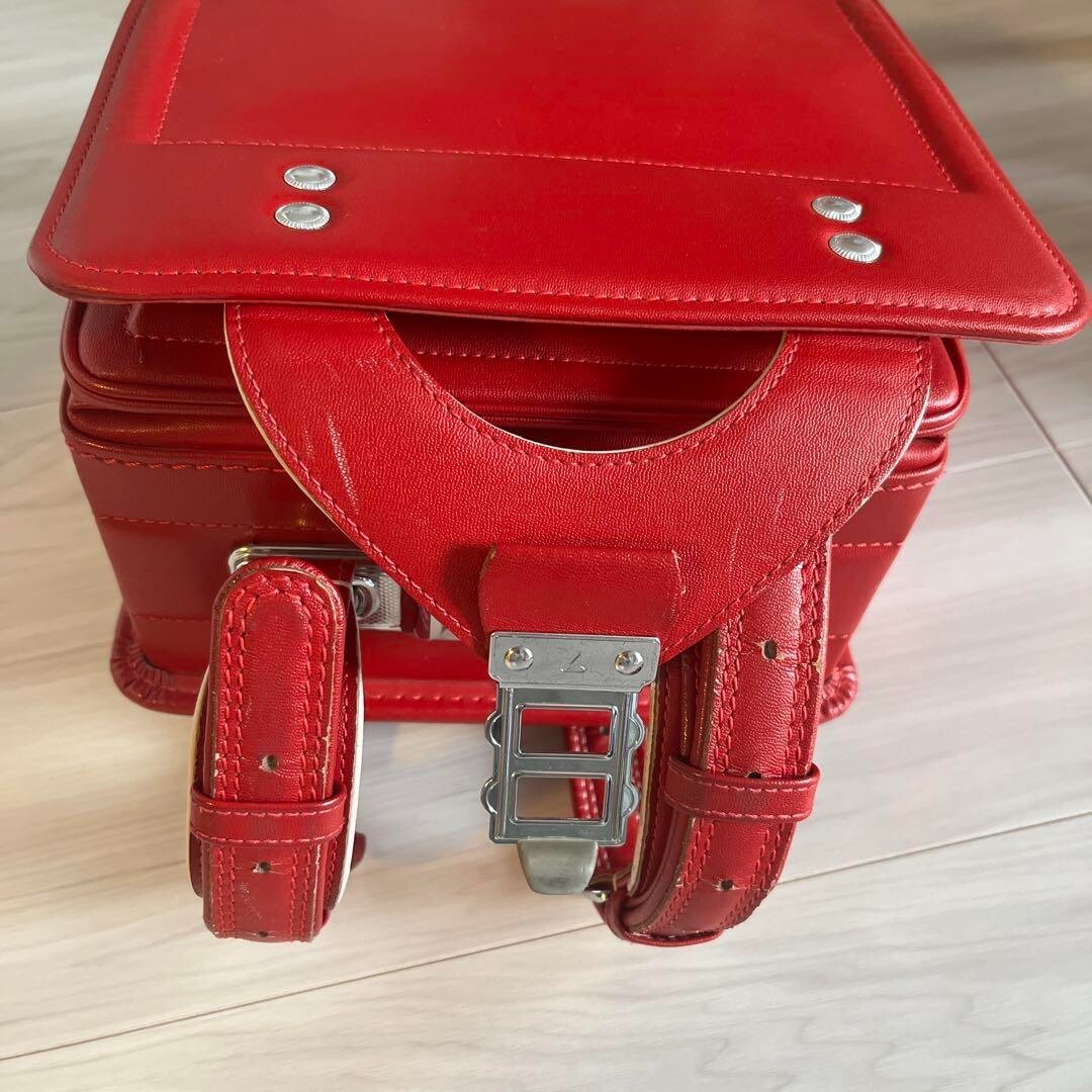 Randoseru Tsuchiya Kaban Kid’s School Bag Backpack Basic Red Leather Japan