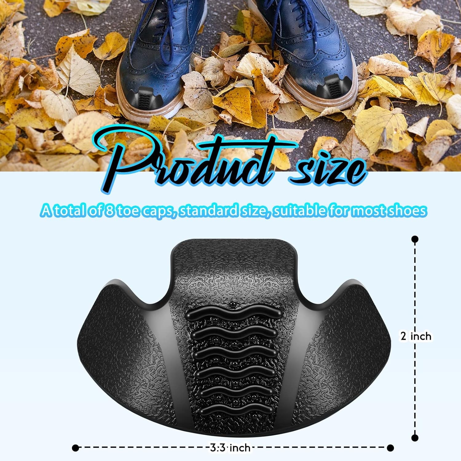8 Pieces Toe Guards for Boots Protectors Work Foot Rubber Shoes…