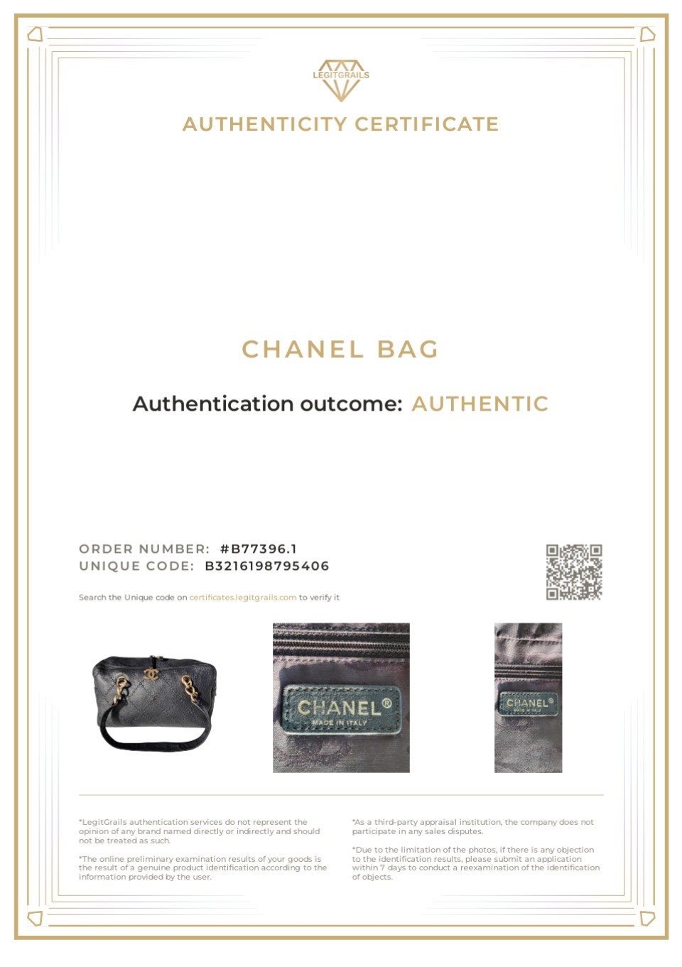 Vintage Chanel Black Leather Bowling Bag Surpique Gold CC Zip Authentic Shoulder