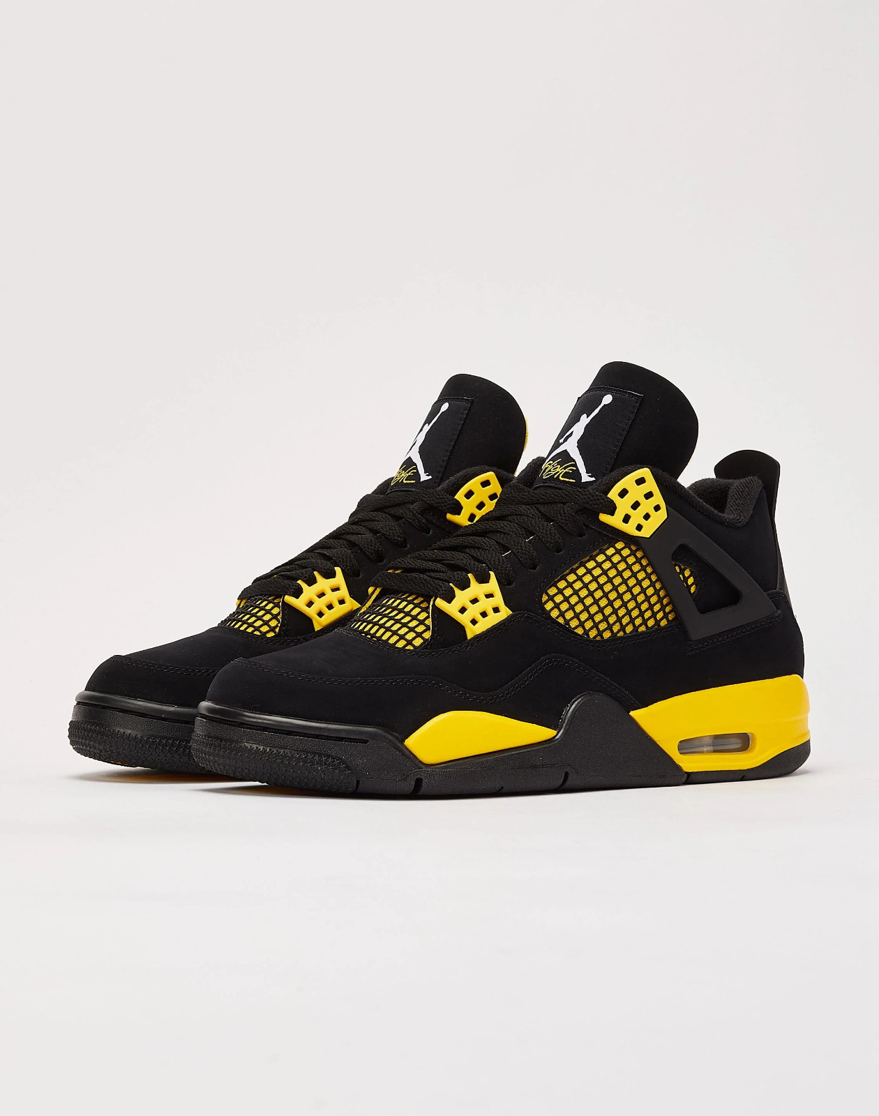 Size 7-14 Jordan Air Jordan 4 Retro LS Thunder Black Yellow DH6927-017 Brand new
