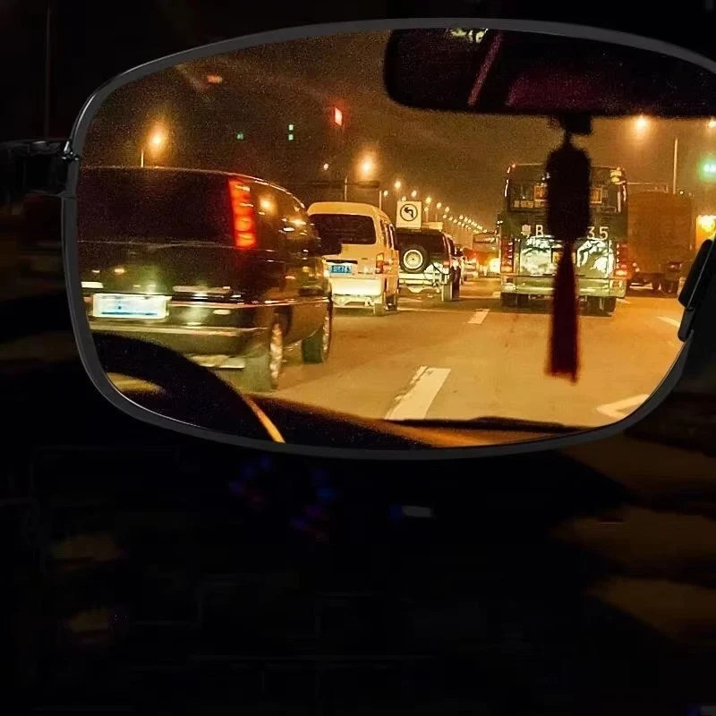 Night Driving Glasses HD Anti Glare Vision Polarized Yellow Lens Tinted Unisexs