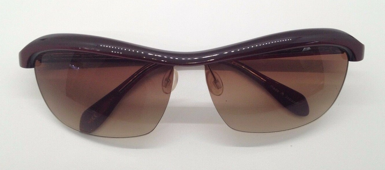 Oliver Peoples Fauna ROC Red Plastic Semi Rim Sunglasses Frames 62-13-130 Japan