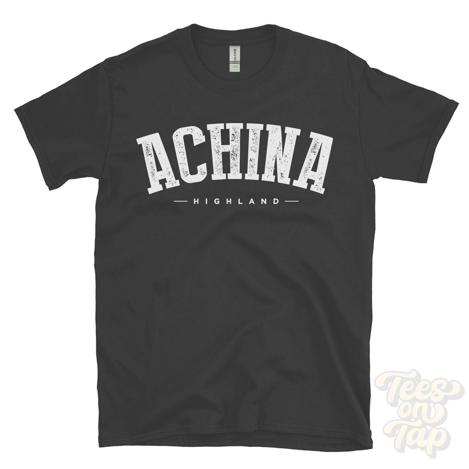 ACHINA HIGHLAND T-SHIRT dalcharn bettyhill scotland college style