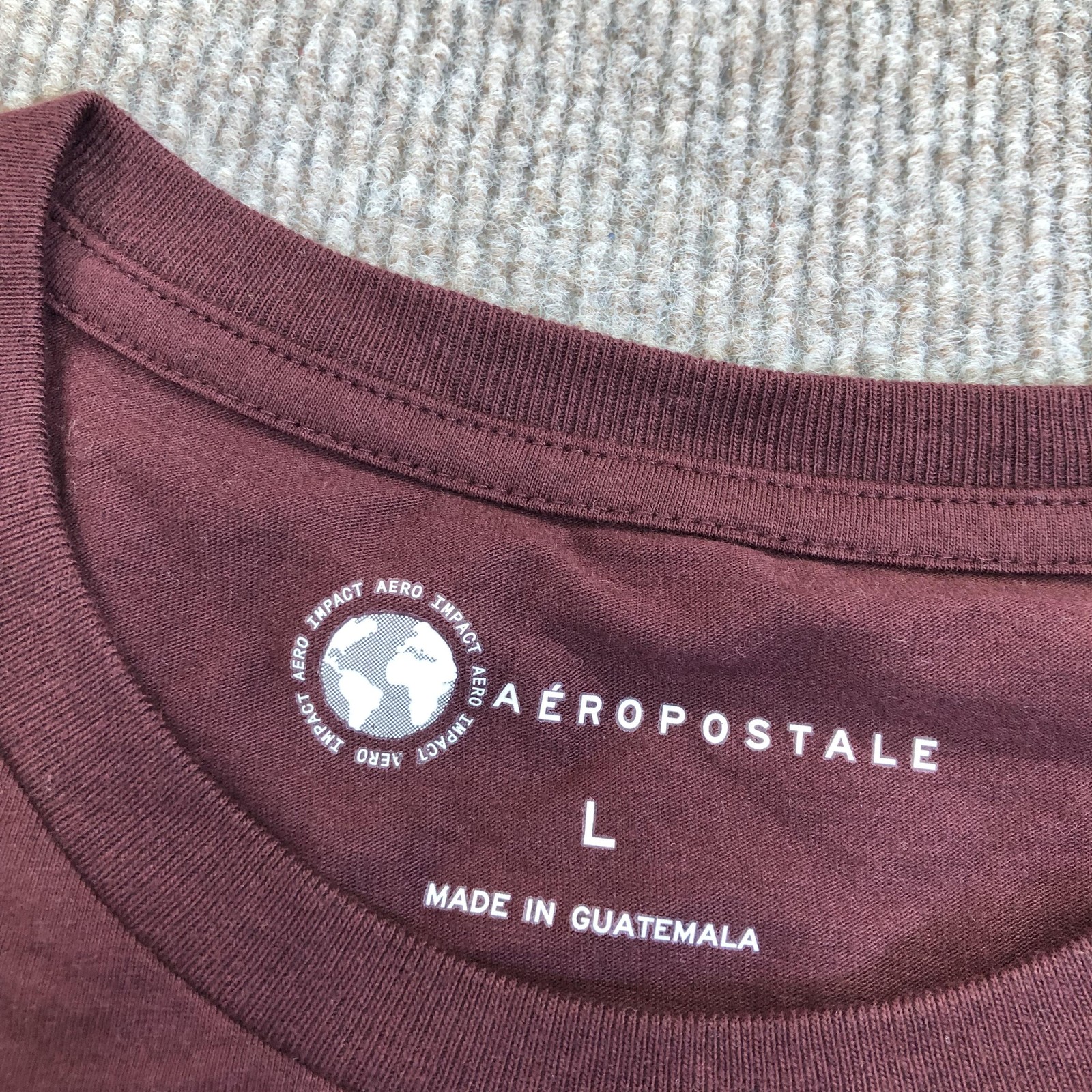 Aeropostale Shirt Mens Large Red Superior Quality New York Graphic Tee Tagless