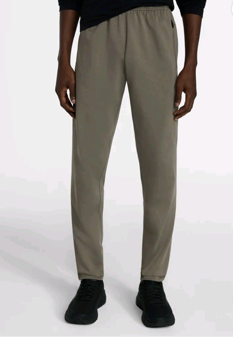 Athletic Works AW Slim Knit pant size S(28-30) color brown taupe falls.
