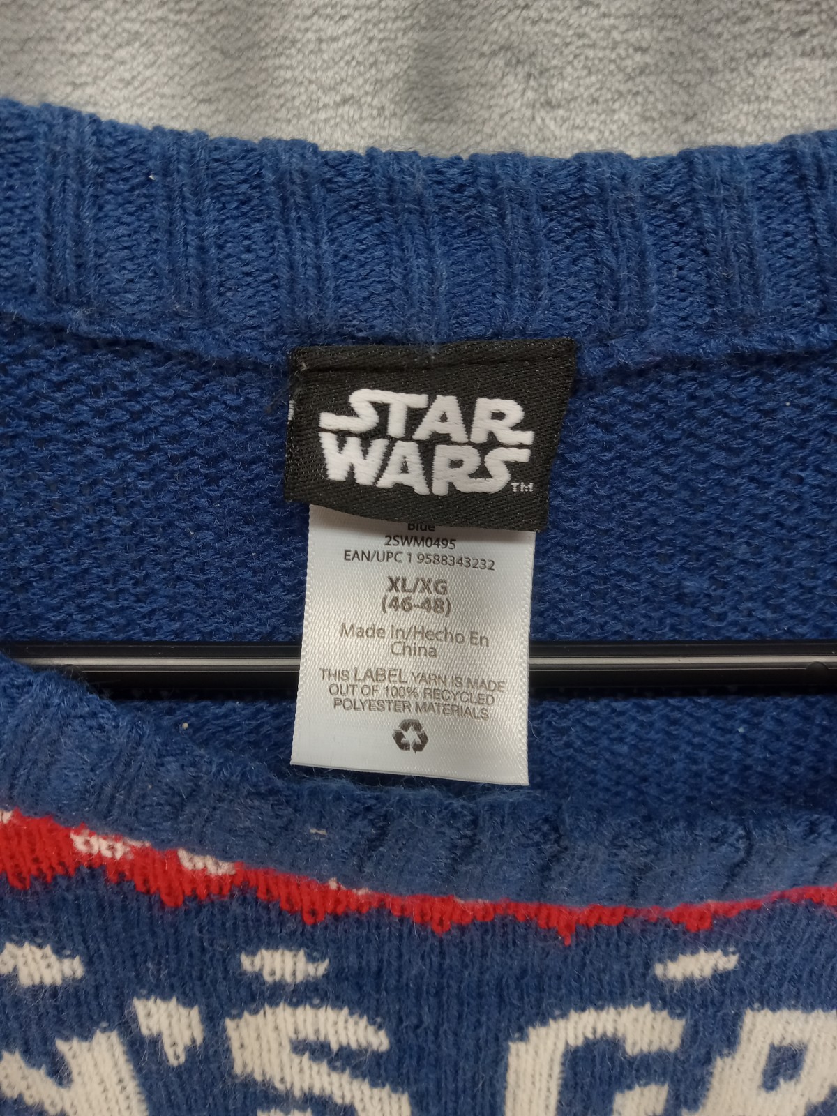 Star Wars Christmas Sweater Holiday Ugly Tacky Baby Yoda Grogu Unisex XL (46-48)