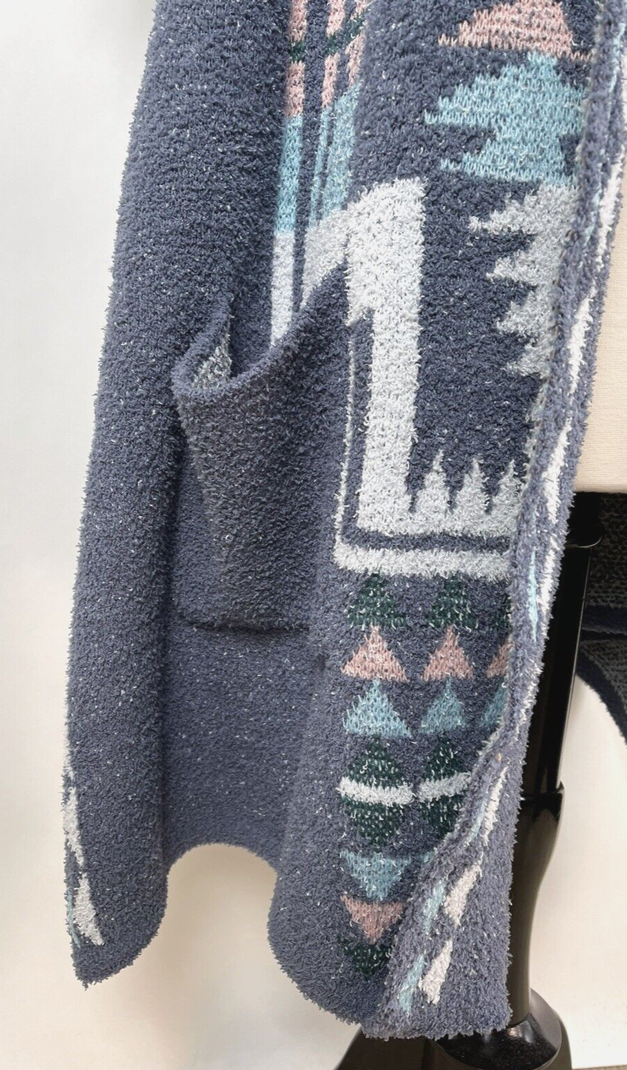 Davi & Dani Unicorn Tribe Berber Fleece Poncho Hoodie Oversized S M NWOT Soft