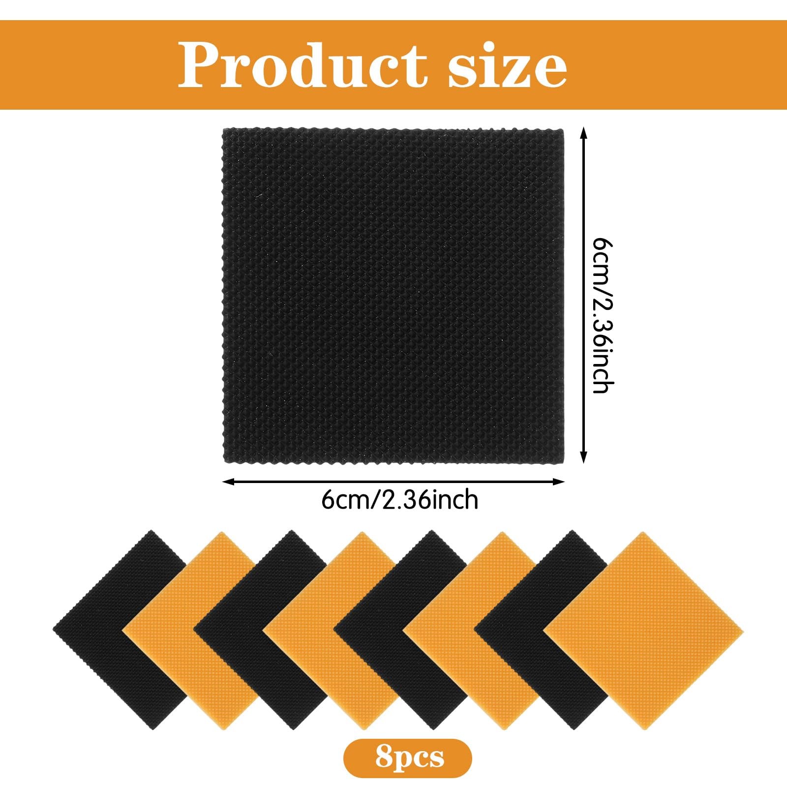 Ymapinc 8PCS High 6cm x x 0.4cm (2.36in x 2.36in x 0.16in), Multicolor