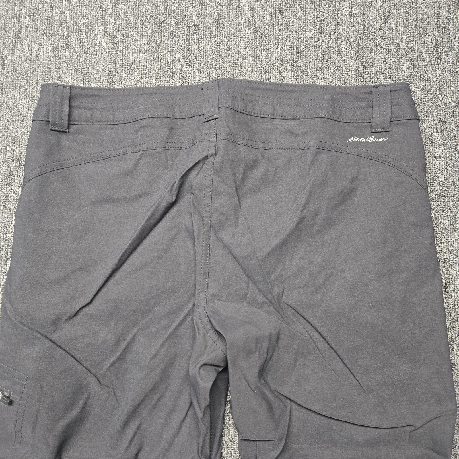 Eddie Bauer Women’s Rainier Capri Pants 8 Black Stretch Hiking Outdoor Travel