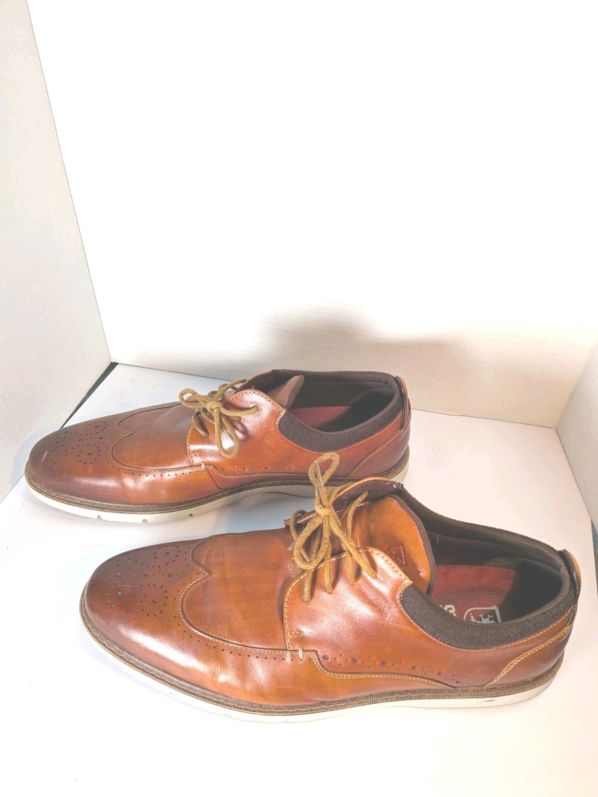 Stacy Adams Redzone Collection Brown Leather Dress Shoes US 13