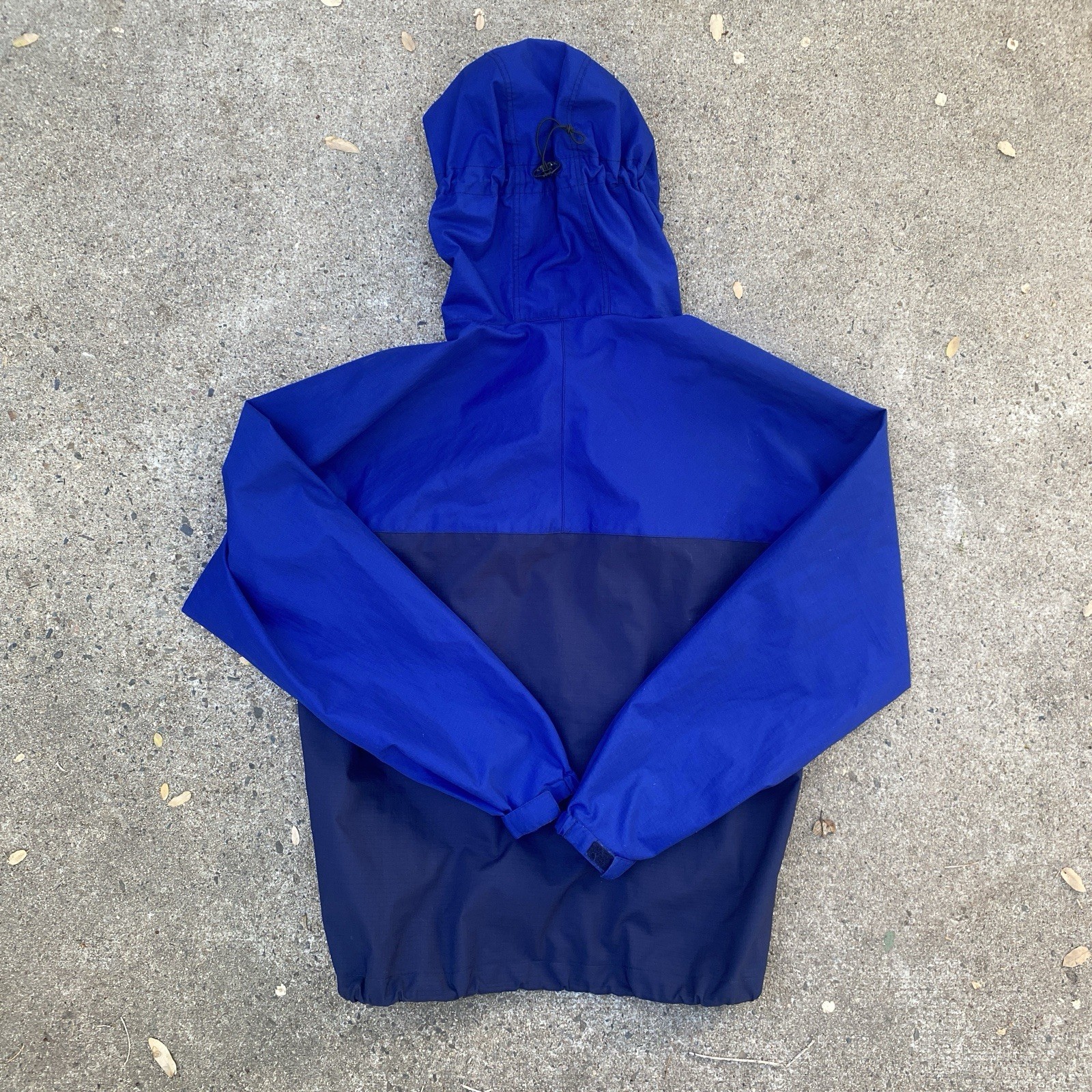 Vintage Patagonia Jacket Windbreaker Parka Blue Size Medium Ripstop Anorak 90s