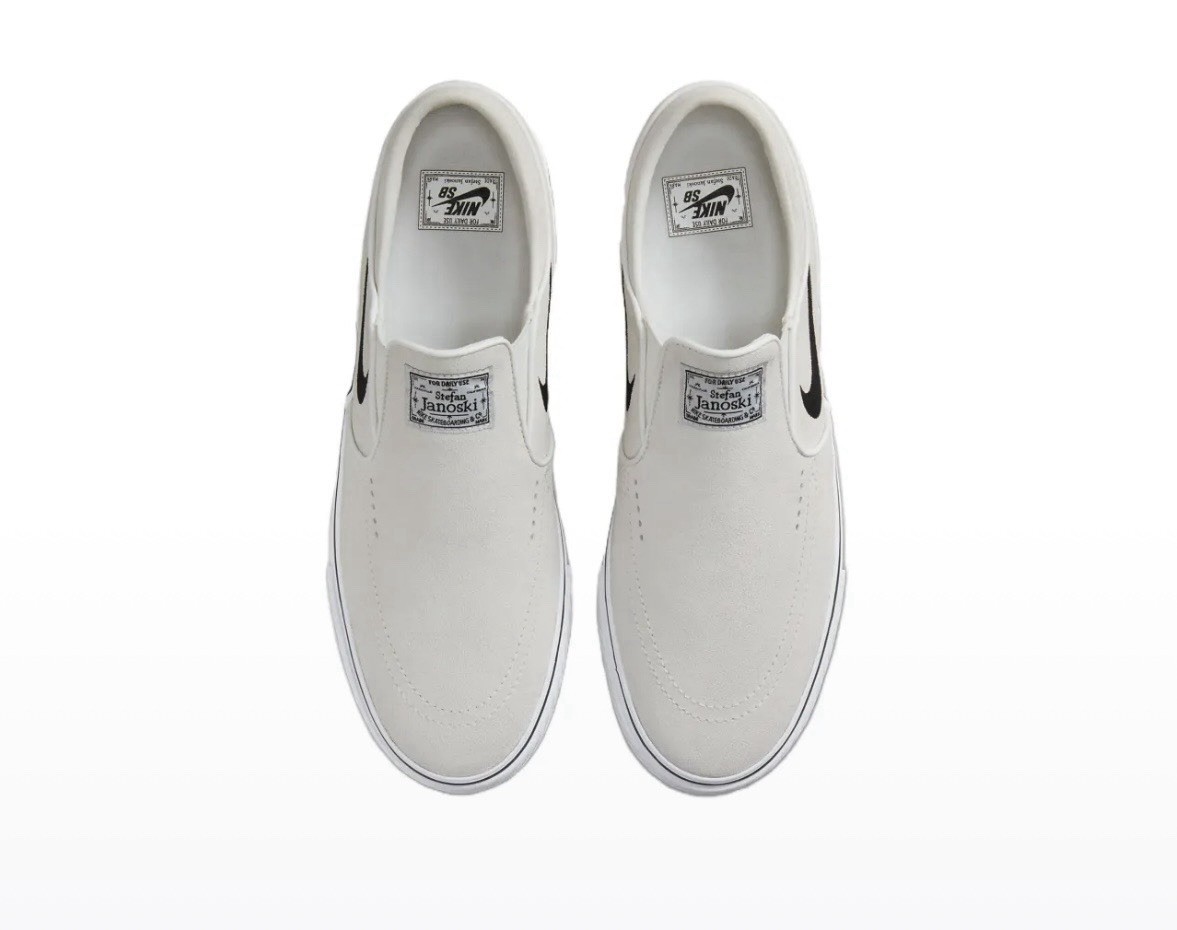 Size 12 – Nike Zoom Men’s Stefan Janoski+ Slip SB Summit White Black No Lid