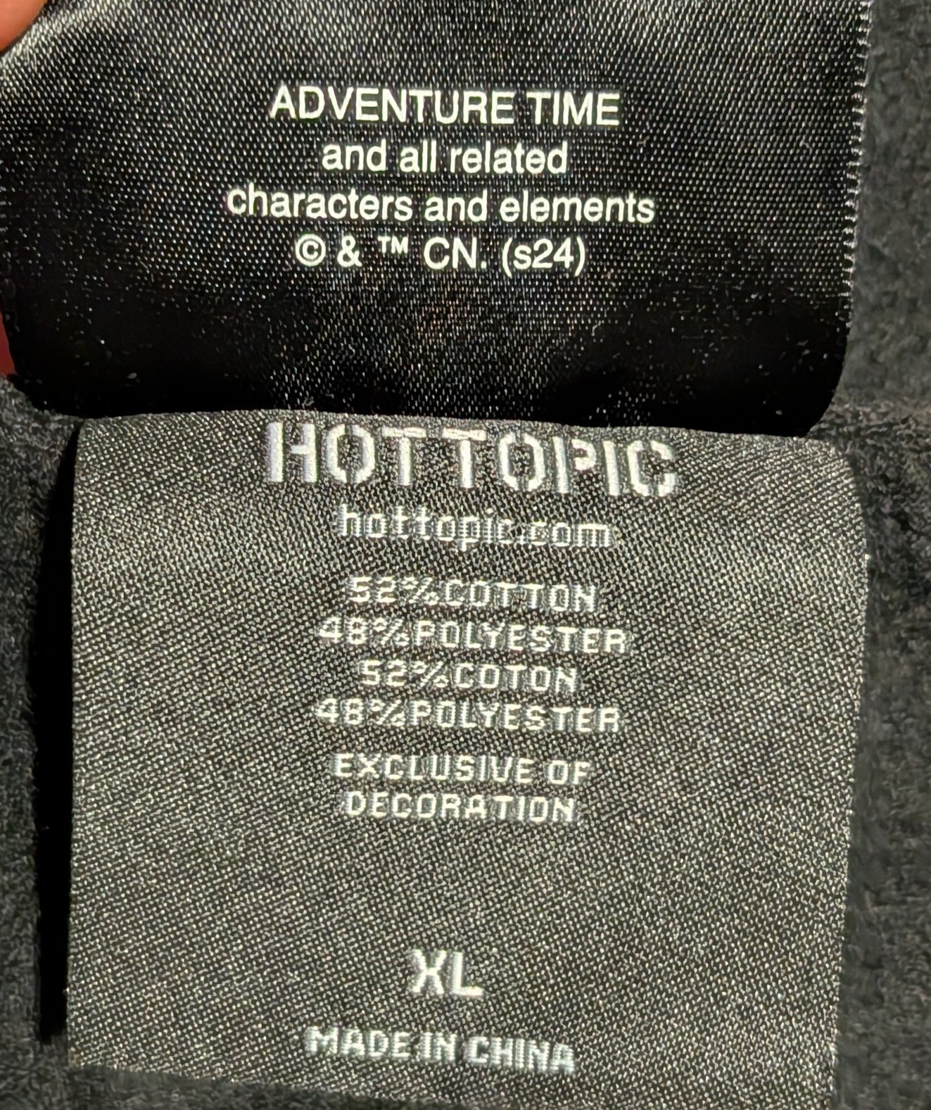 Adventure Time Cartoon Network Hot Topic Full Zip Hoodie Sweatshirt Men’s XL