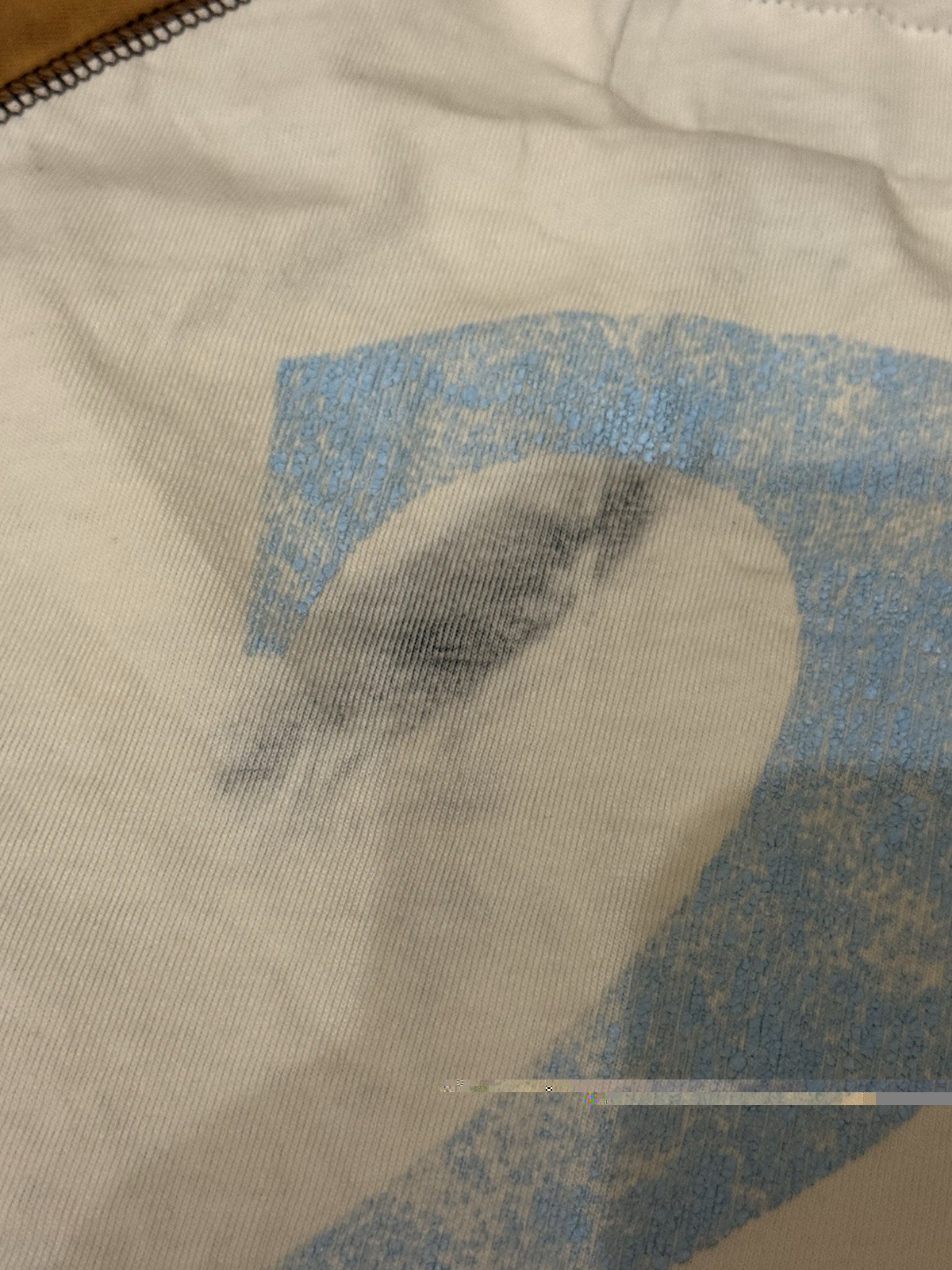 Abercrombie & Fitch Men’s M Cream/Brown Cotton Knit Sleeveless Graphic Tee