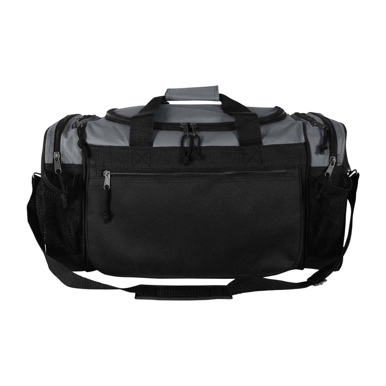 DALIX Brand New Duffle Bag Sports Duffel Bag in Black Gym Bag Gray