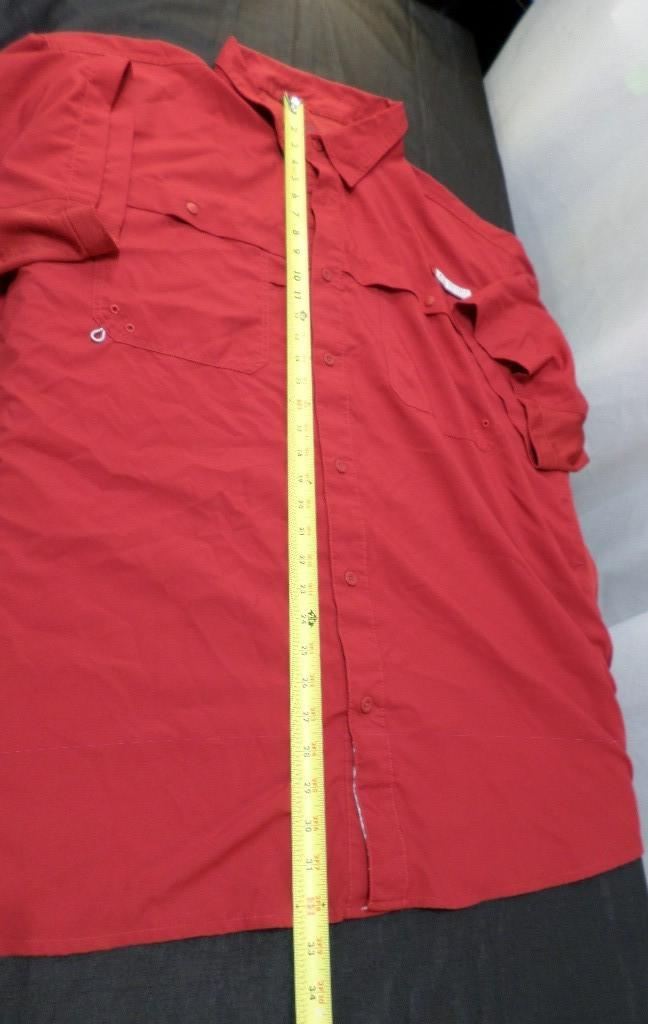EUC DESIGNER REALTREE FISHING RED BUTTON SHORT SLEEVE SHIRT 3X-LARGE