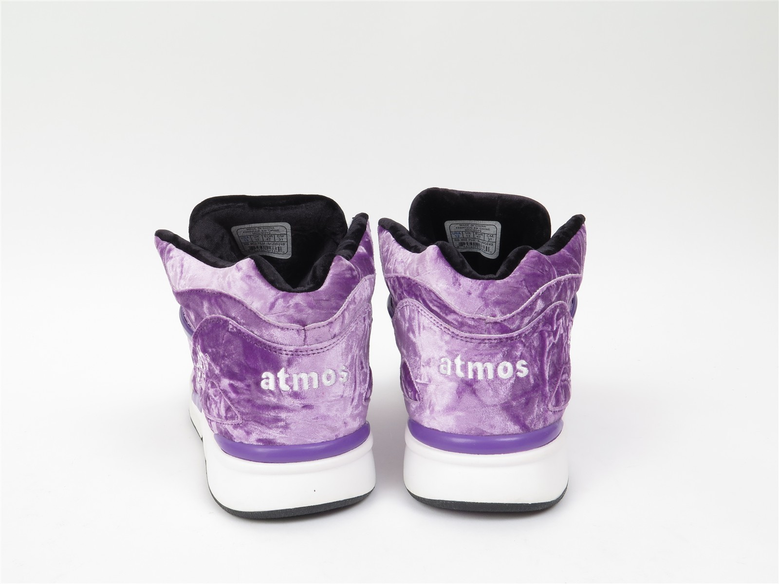 Atmos x Reebok Pump Omni Lite Velour Pack Court Victory Purple Mens 13