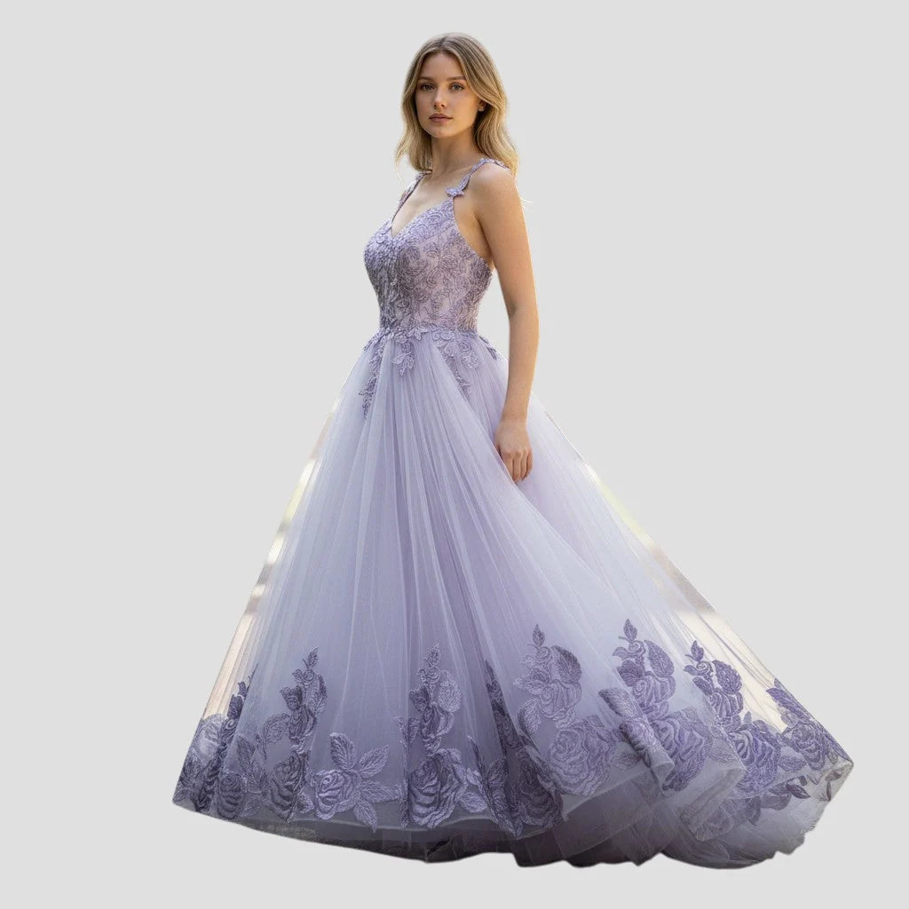 Lavender Dreamscape Ball Gown: Dance Like No One’s Watching!