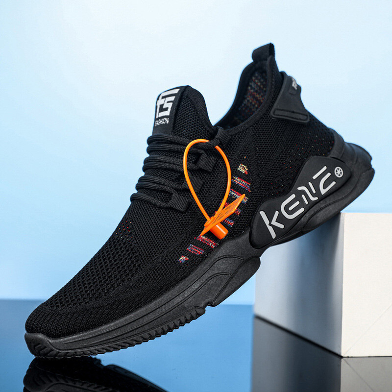 Plus Size Men’s Sports Mesh Surface Soft Bottom Breathable Casual Shoes