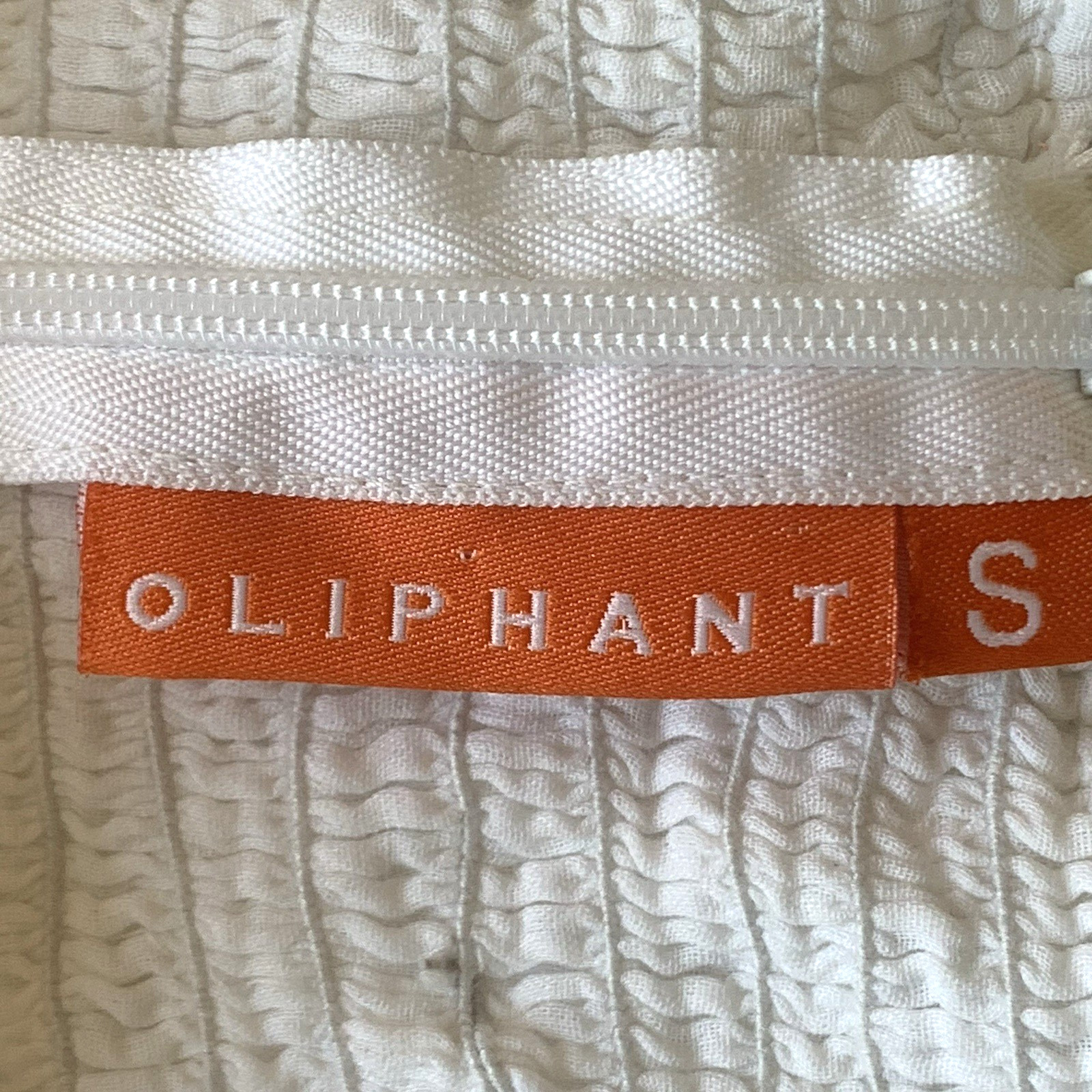 Oliphant Santorini Red Smocked Maxi Dress Size S White Tiered Sleeveless