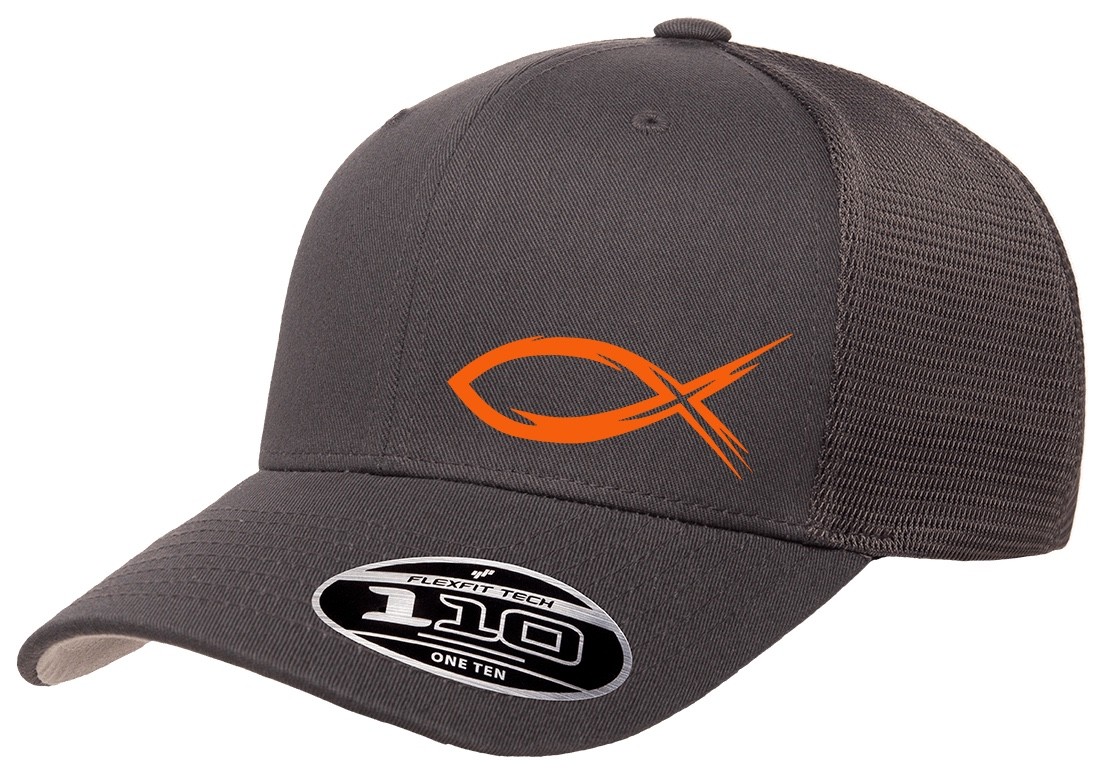 GOD JESUS RELIGION FISH TRUCKER SNAPBACK FLEXFIT 110M HAT *FREE SHIPPING*