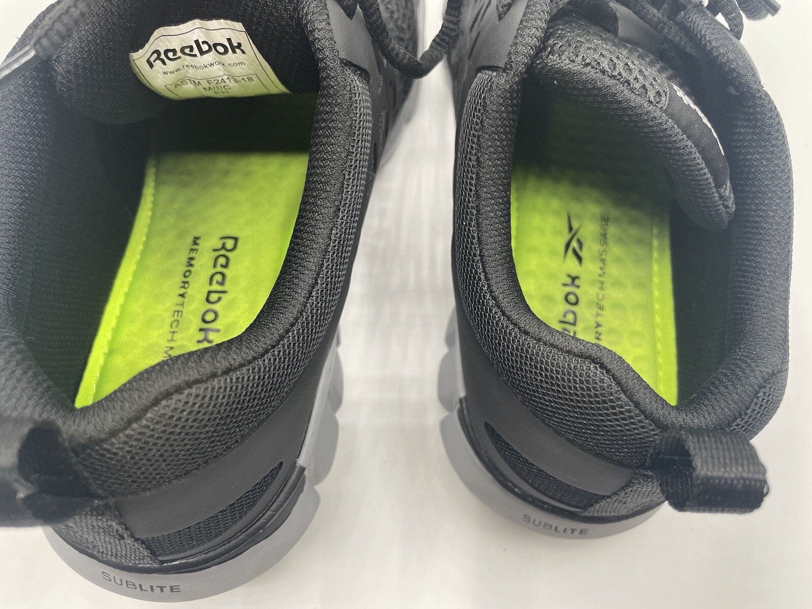 EXCELLENT-Woman’s 8.5 Shoes Reebok Work Sublite Cushion Work Alloy Toe WORN ONCE