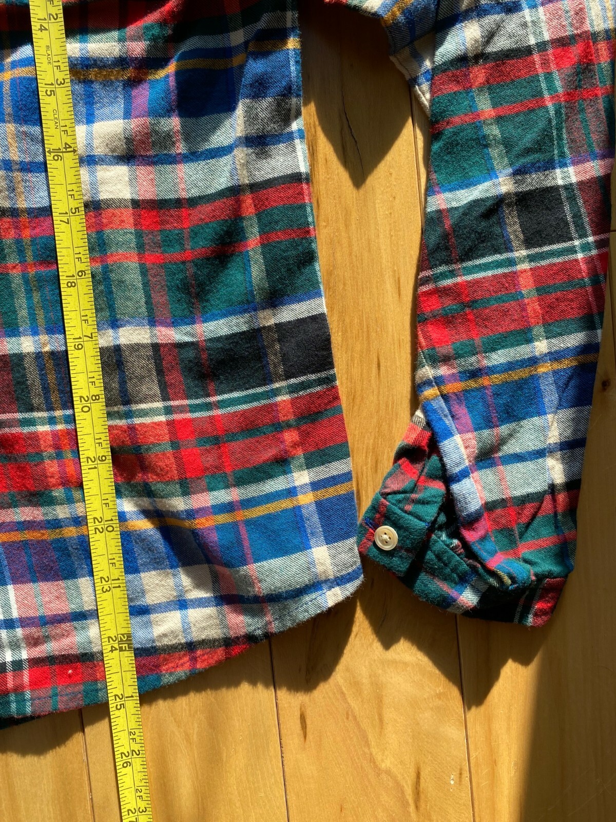NWOT LL Bean womens Signature Lightweight Flannel Shirt, Collarless size Small