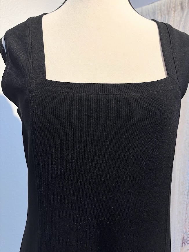 Vintage black Boston Proper above knee Travel Dress size PS great condition