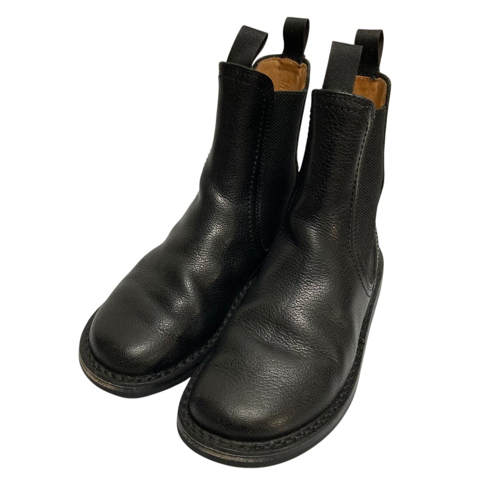 Trippen Chelsea Side Gore Boots, Size 37, Approx. 9.3 inches, Black Women USED