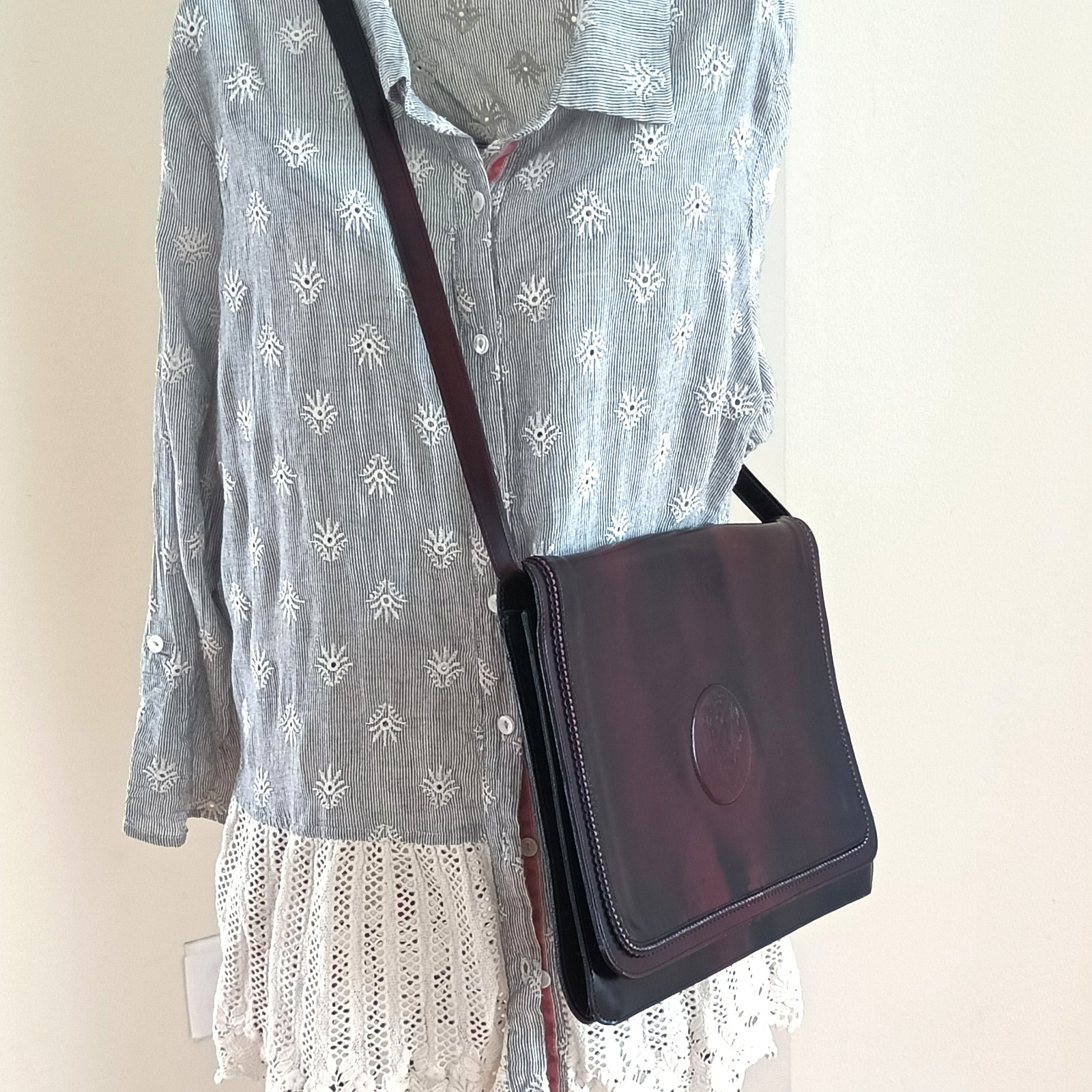Alberto Ventura Made In Italy Genuine Leather Shoulder Bag