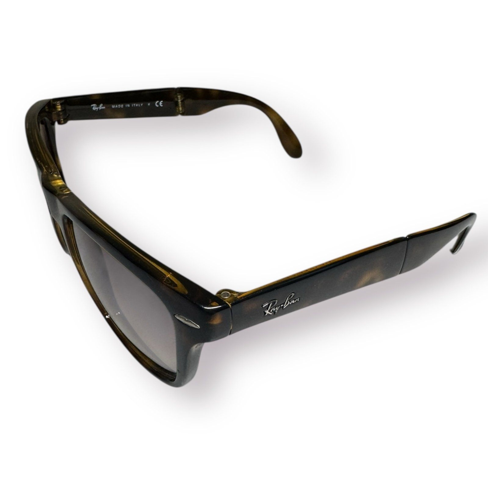 Ray-Ban RB4105 Wayfarer Folding Classic Sunglasses Polished Light Havana 710/51
