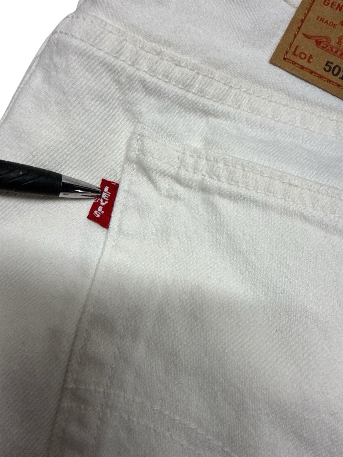 Denim Tears x Levis 501 Jeans Button Fly Off White 36×34 Big E NWOT DT501 XX
