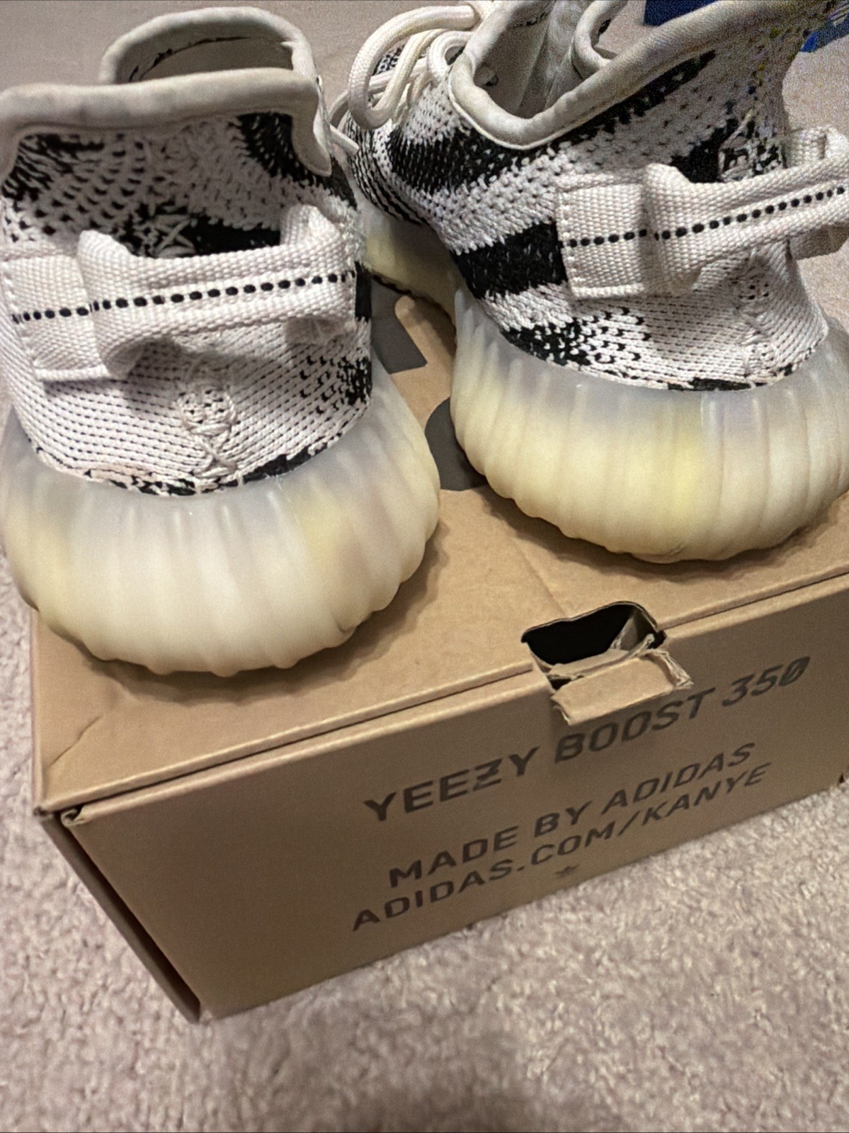 adidas Yeezy Boost 350 V2 White Zebra Size 7