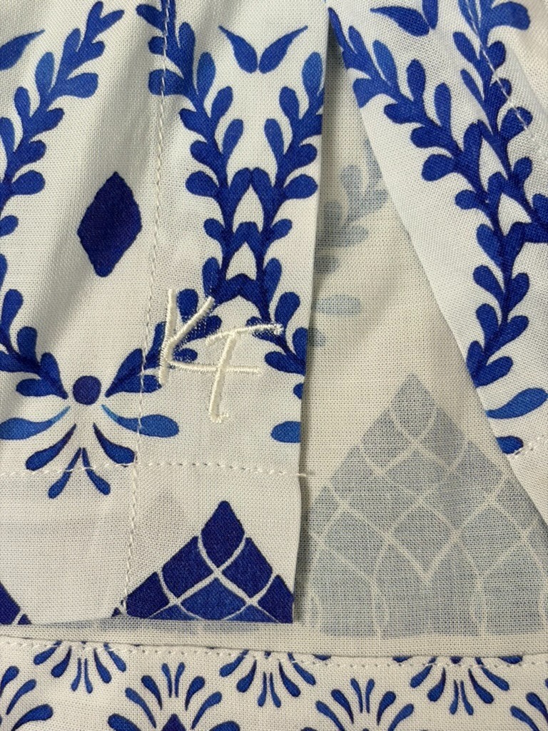 Kenny Flowers Limited Edition Blue White Short Sleeve Button Up Shirts Size L