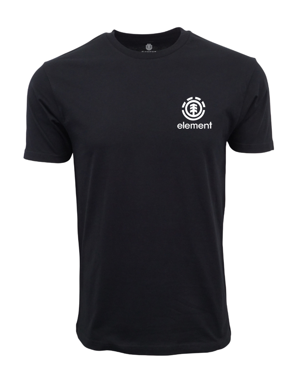 ELEMENT SKATE CO MENS POCKET AND BACK LOGO T SHIRT BLACK