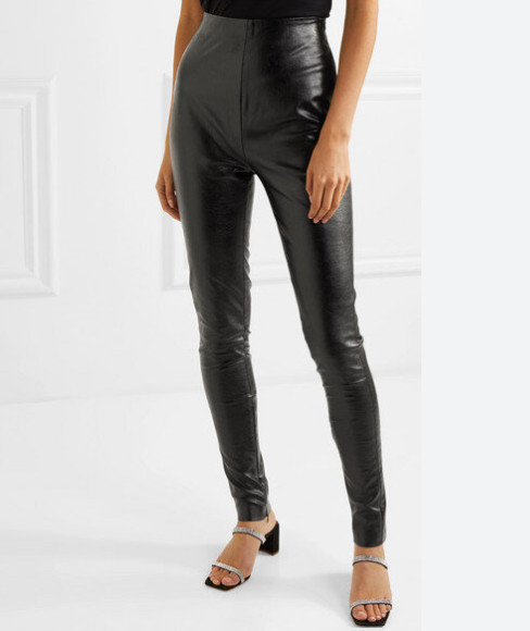 Stand Studio Tabitha Pants Womens 34 XS Faux Leather Skinny With Defects 34725