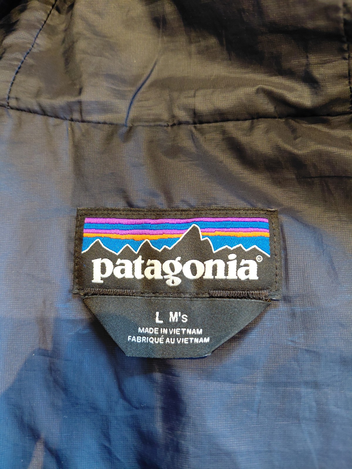 Patagonia Mens Micro Puff Hoody Nano Full Zip Jacket Bold Blue Puffer Large L