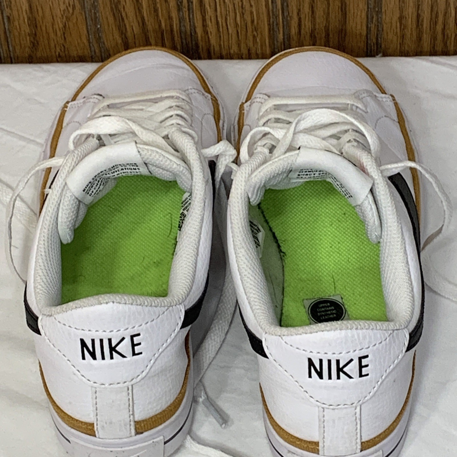 Nike Court Shoes Sneakers Size 7 Next Nature DH3161-100 White Desert Ochre