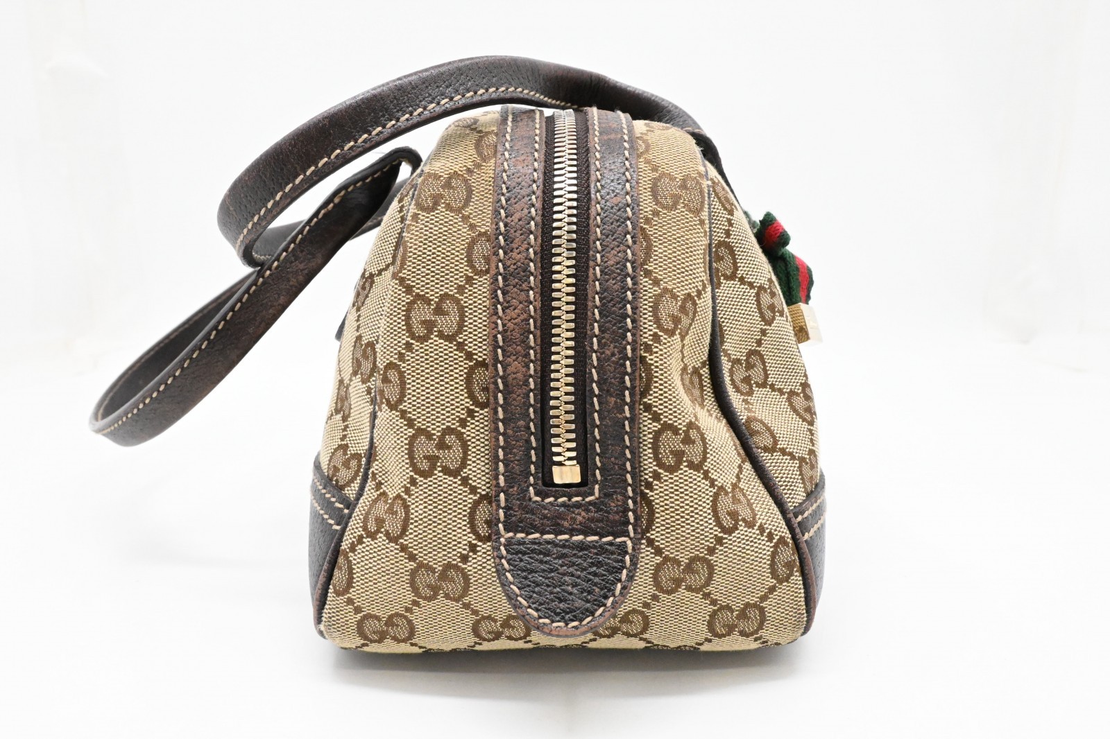 Authentic Gucci GG Canvas Princy Handbag 161720