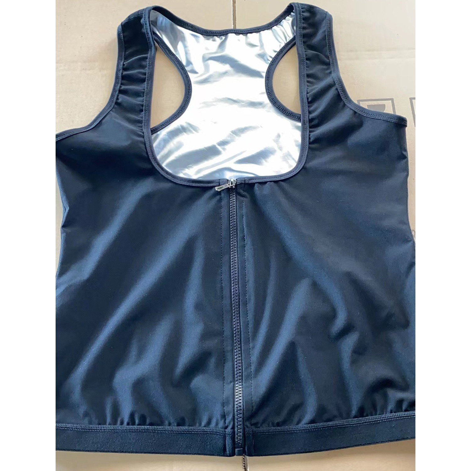 Women Body Shaper Corset Sauna Sweat Suit Sleeve Hot Polymer Waist Trainer Vest