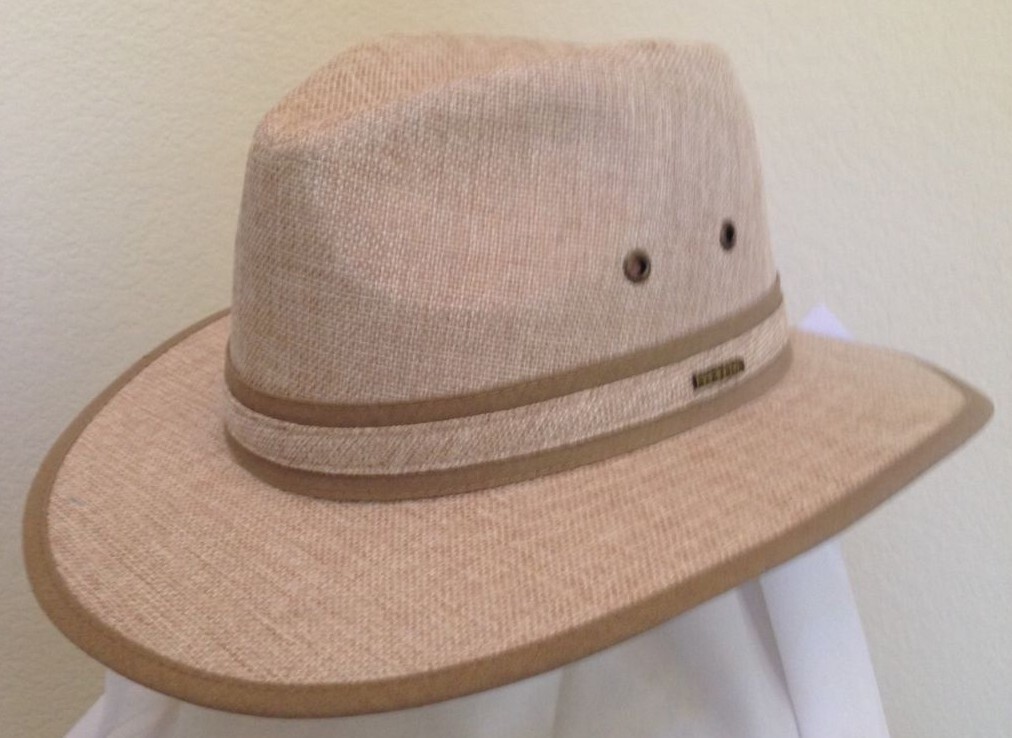 STETSON SALE * NEW MENS FEDORA HAT * SAFARI PANAMA STYLE RAIN SUN HIKE WALK FISH