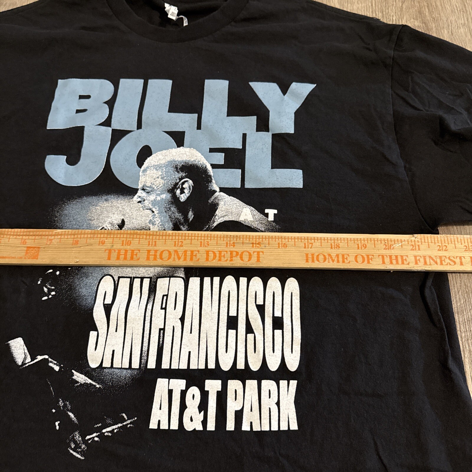 Billy Joel T Shirt San Francisco Giants AT&T Park 2015 Black Size XL