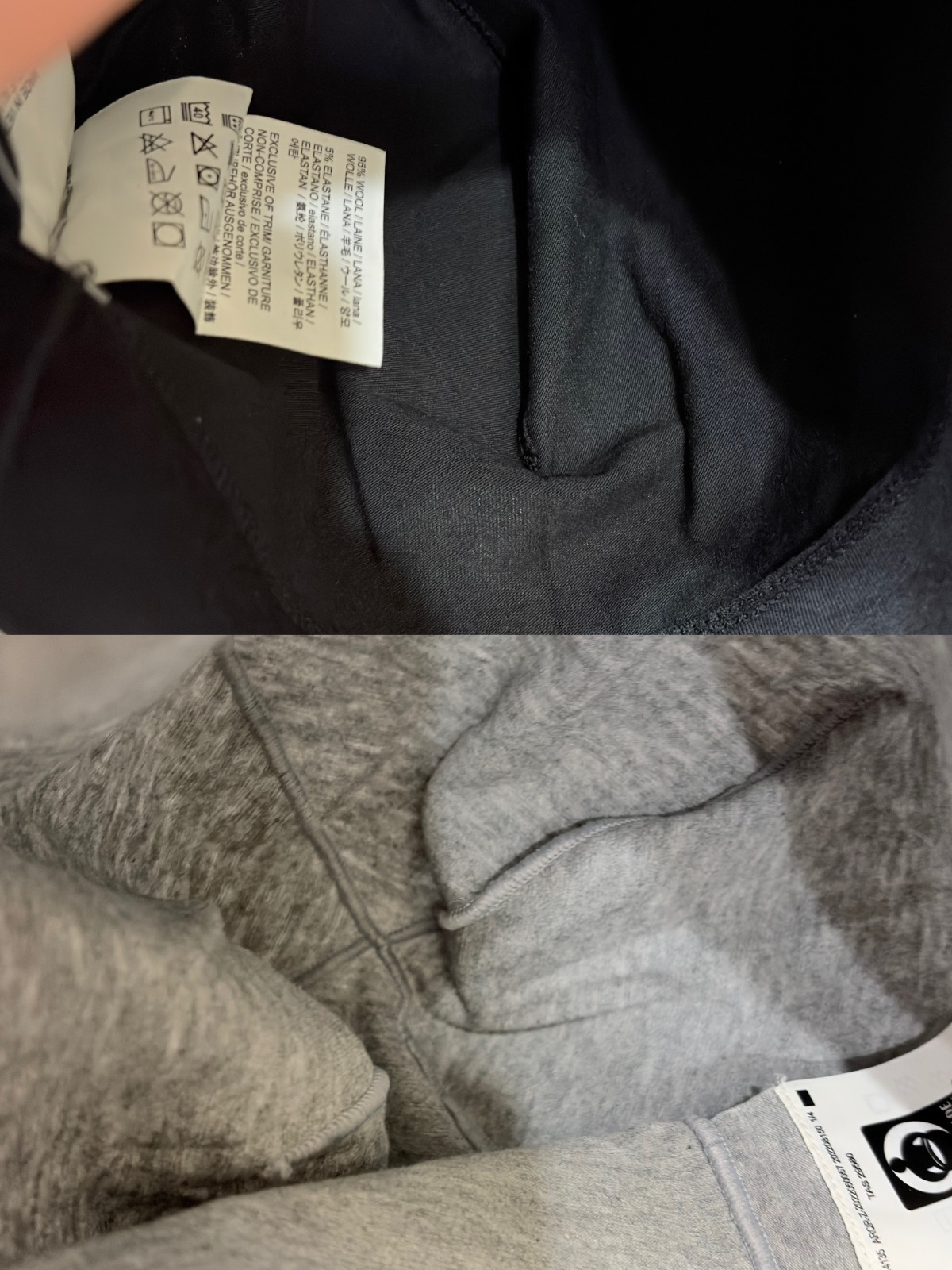 Arcteryx Rho Lightweight Wool Toque Black and Grey Set