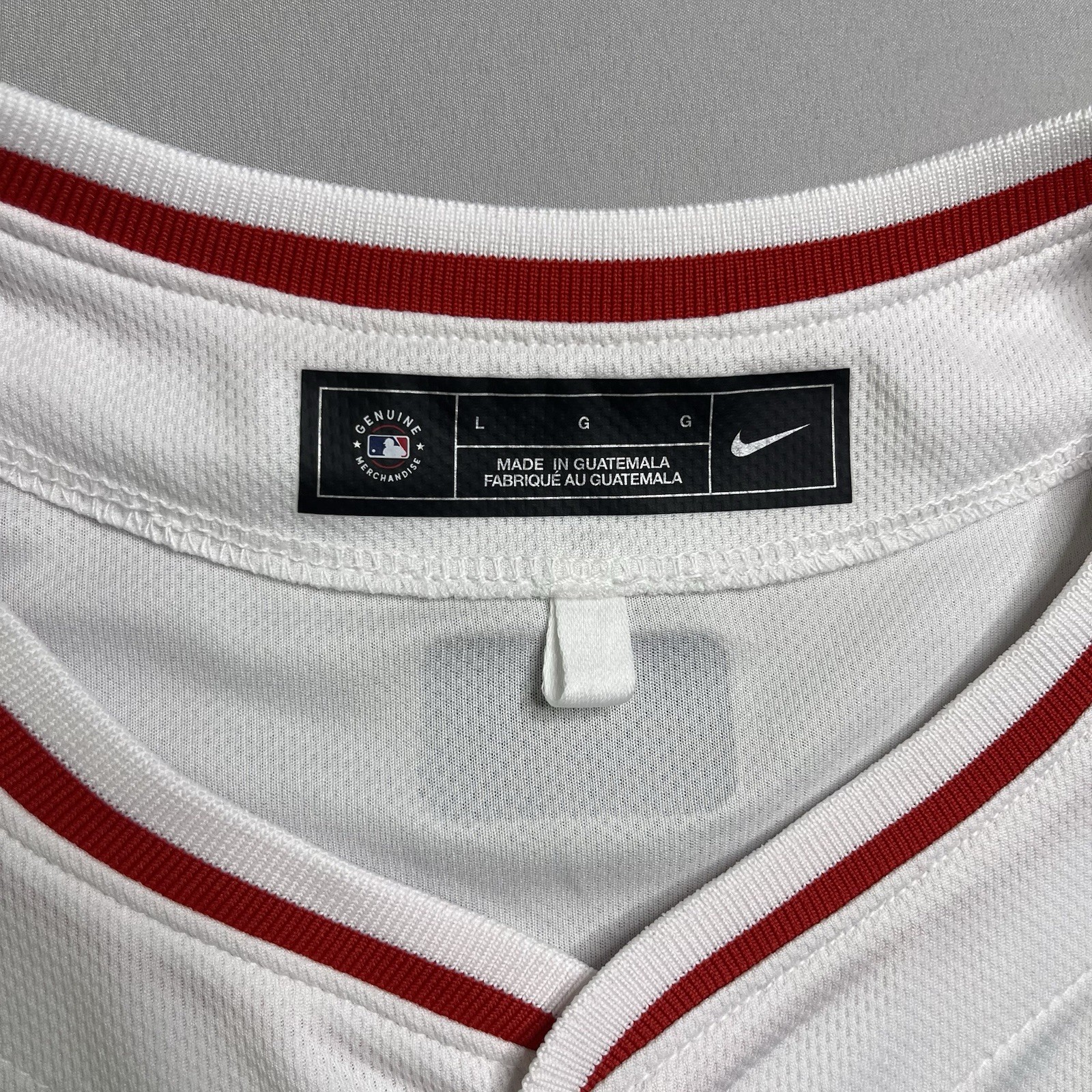 Nike Los Angeles Anaheim Angels Baseball Jersey Mens Large White MLB Blank Back