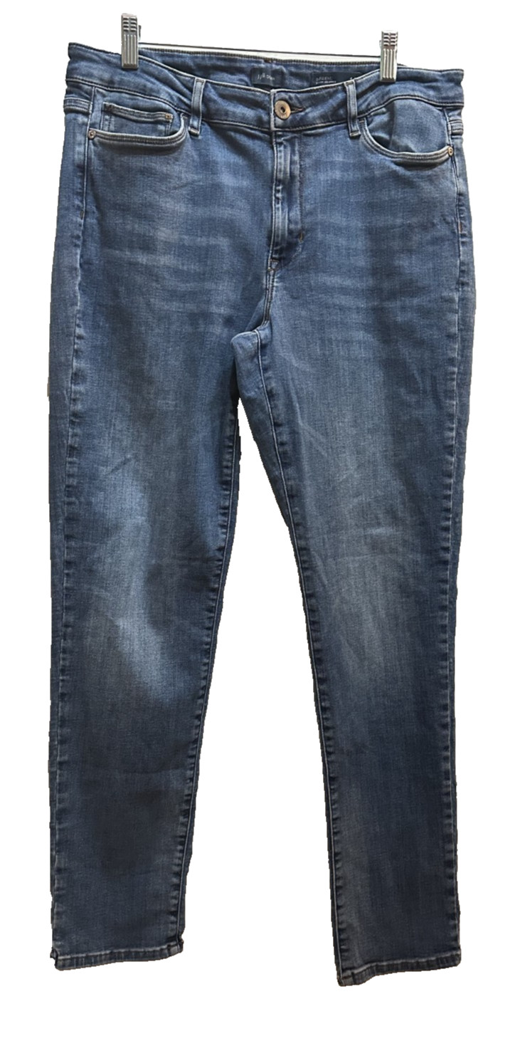 J. Jill Denim Boyfriend Straight Leg Ankle Jeans Women’s Size 14 Blue