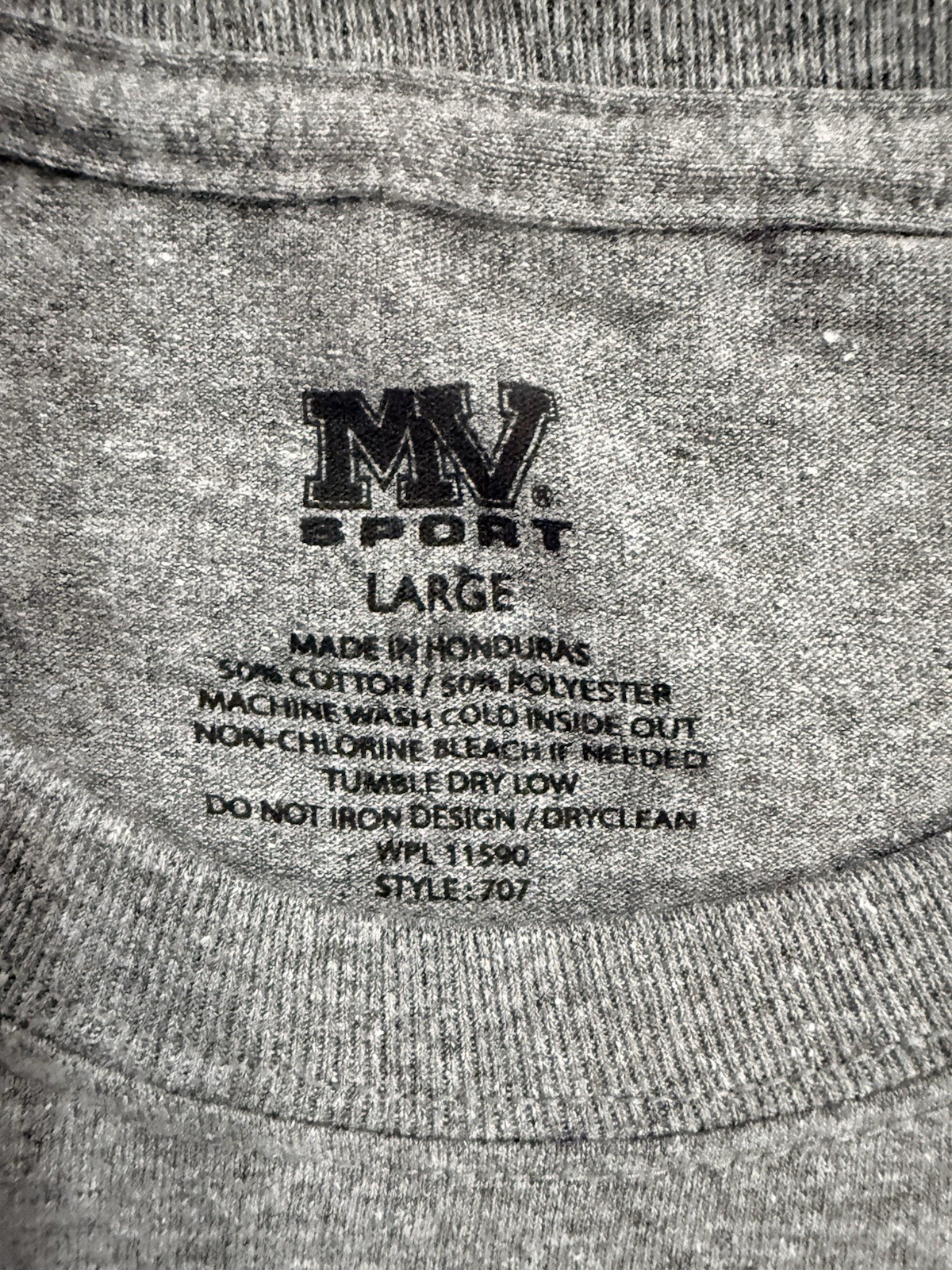 North Carolina NC State Wolfpack Ash Graphite Leave T Shirt – Size L – MV Sport