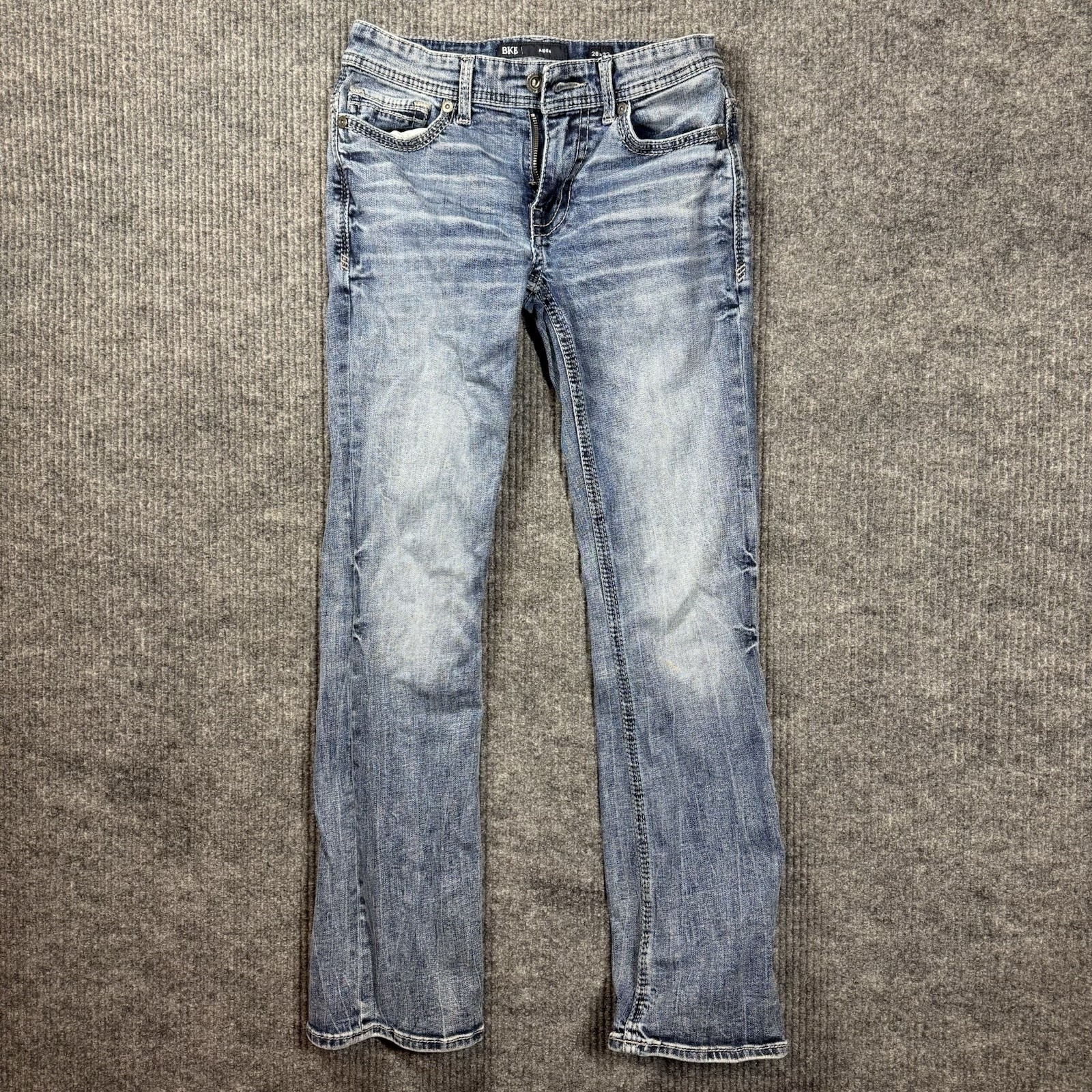 BKE Aiden Jeans Mens 28×32 Blue Straight Leg Stretch Denim Medium Wash Repreve