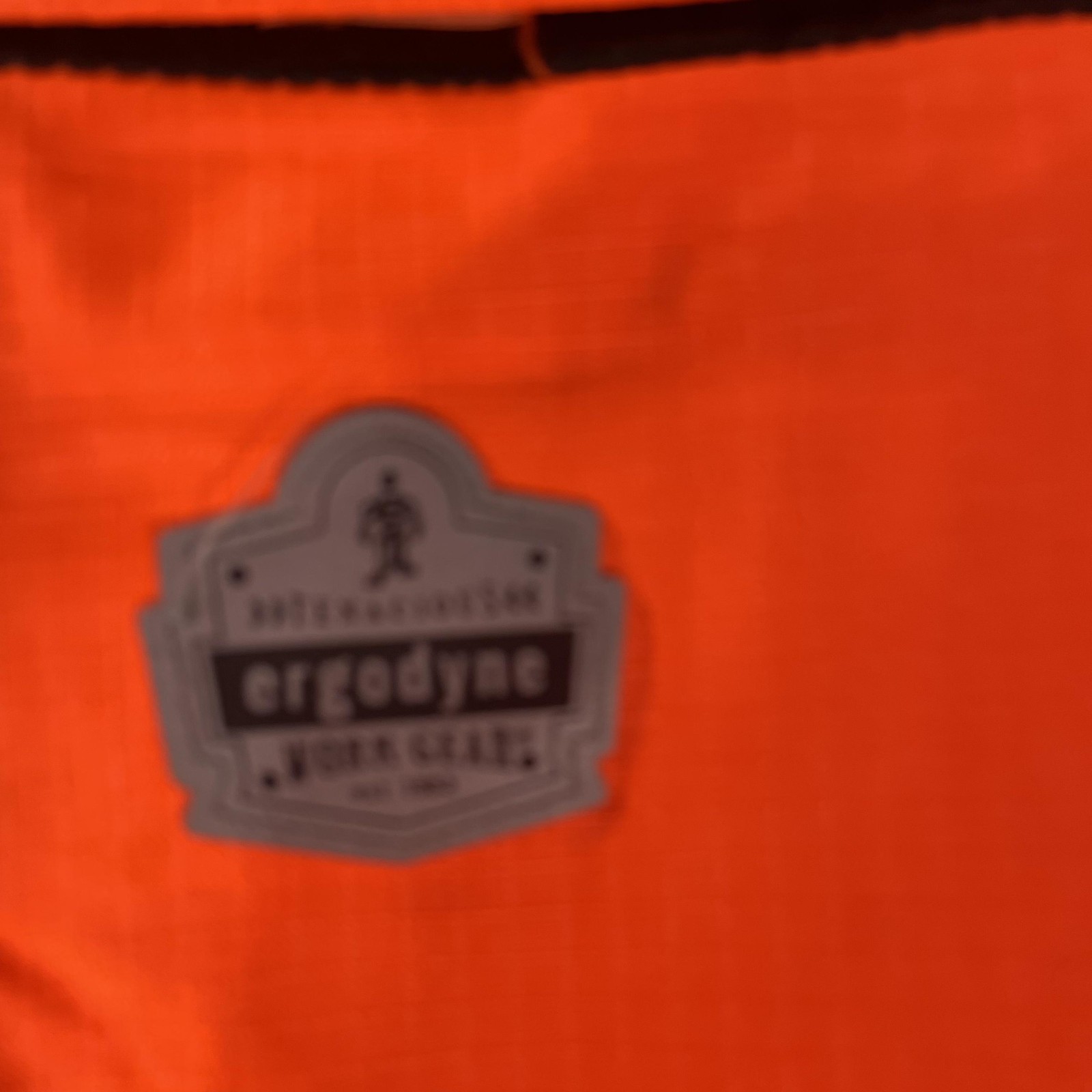 Ergodyne Jacket Mens Large Orange Hi Vis Fleece Lined Bomber Workwear Reflective