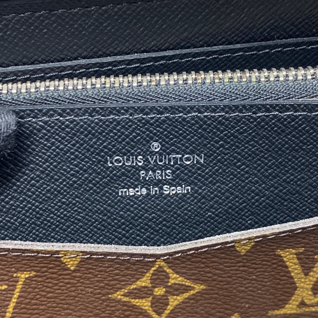 Louis Vuitton Pre-Owned Authentic Handle Clutch Brown Free Shipping 22x15x4cm