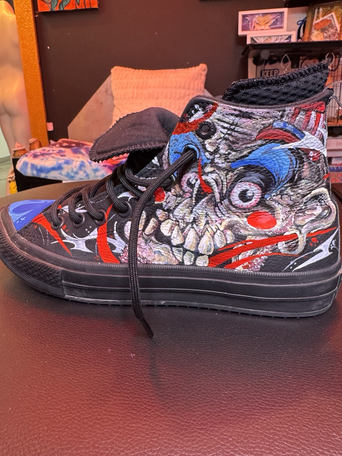 Captain Spalding Custom Painted Waterproof Chuck Taylor Size 8 Men’s Sneakers